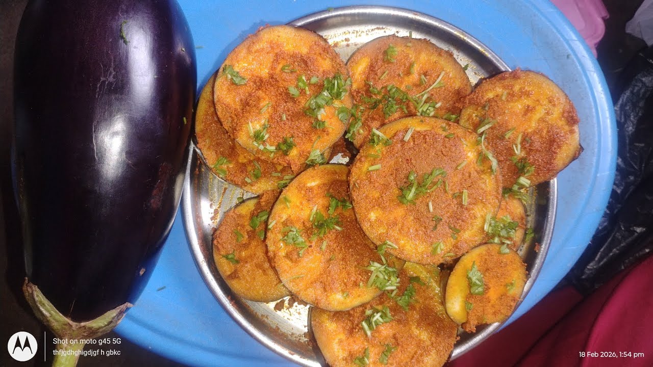 ఆహా Bringal తవా ఫ్రై వంకాయ recipe పప్పుచారు రసం లోకి 🤤🤤👌🙏 బాగుంటది