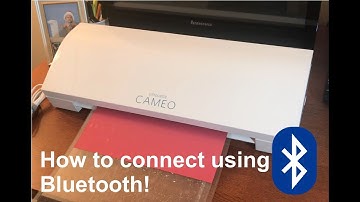 How to connect with Silhouette Cameo 3 using Bluetooth