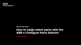 EPLAN Data Portal – ABB e-Configure Selector