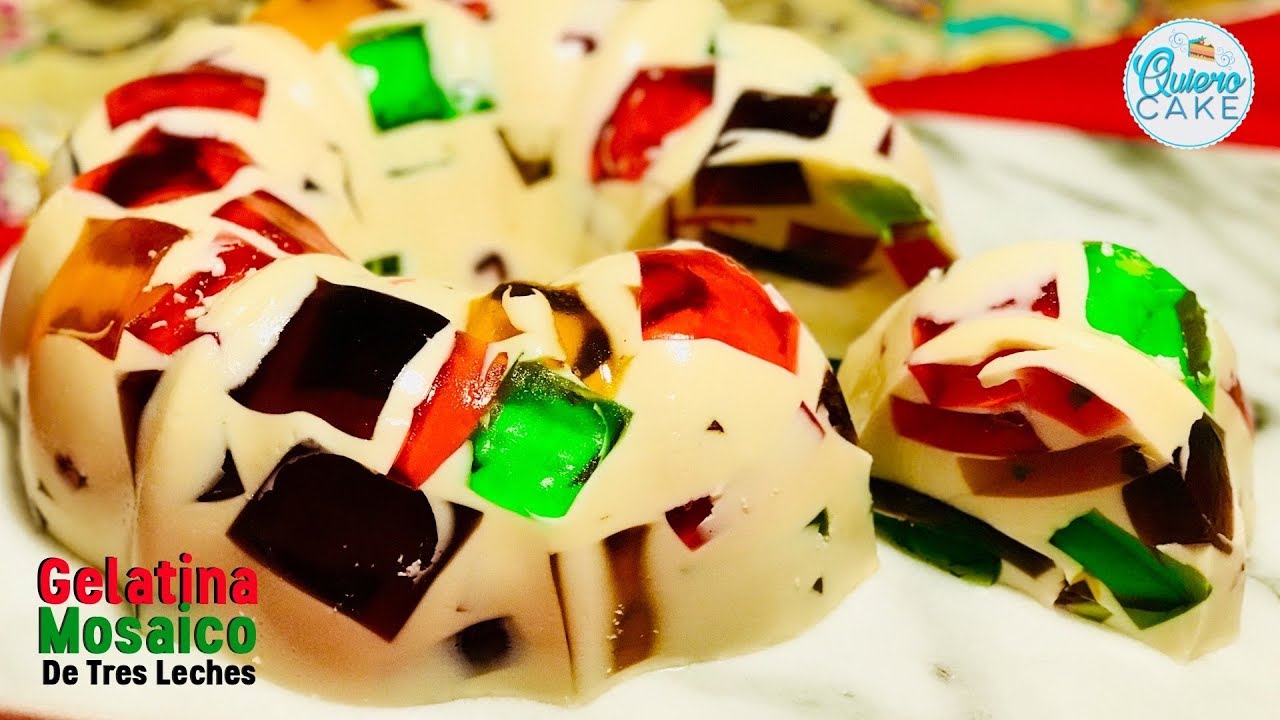 Gelatina Mosaico de Tres Leches Quiero Cake YouTube