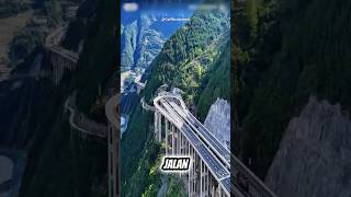 Jalan ekstrim di dunia dengan view yang menakjubkan #shorts #faktaunik #trending
