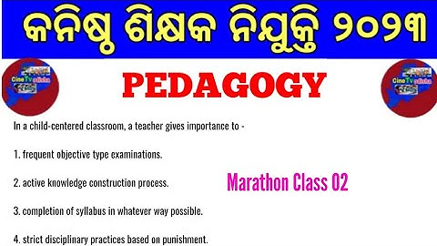 CDP Marathon Class for Junior Teacher Exam !! Pedagogy Mock Test for JT, LTR, SSB TGT & OTET Exam !!