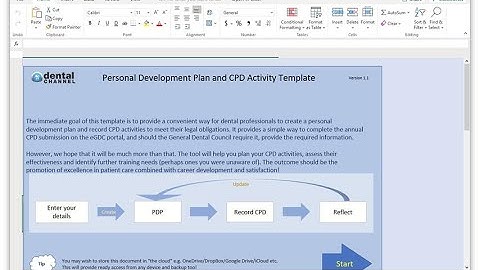 Personal development planning and CPD activity logging for dental professionals