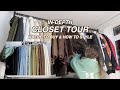 IN DEPTH CLOSET TOUR | where my clothes are from & how i style them