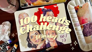 100 heads in 10 day [ day 10] | process video | Crab Clouds