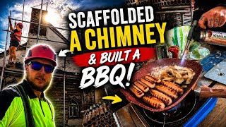 A Day Scaffolding a Chimney… and Building a BBQ!