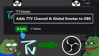 How to enable 7TV emotes in OBS Studio Resimi