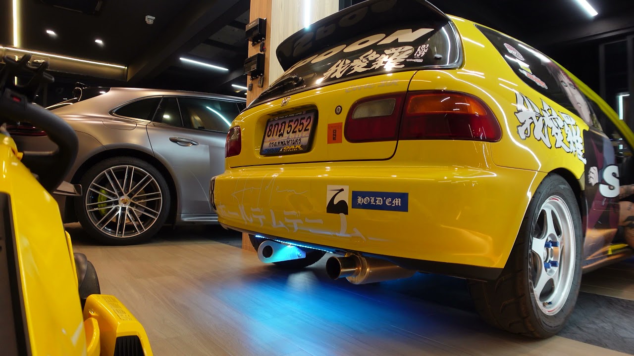 Honda Civic Eg6 B18cr Spoon Exhaust - YouTube