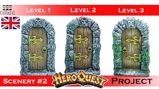 🇬🇧 Painting your Boardgame Miniatures - Heroquest Project : Scenery #2 Level 1/2/3