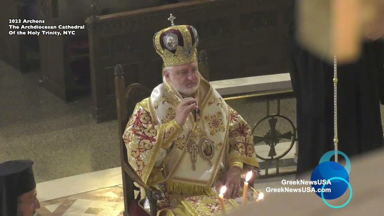Divine Liturgy at The Archdiocesan Cathedral in NYC Officiated by H.E.  Archbishop Elpidophoros