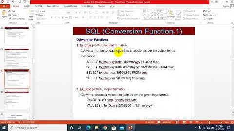 Lecture 2.10 | DBMS | SQL | Date Function in SQL |Dr. Pushpa Choudhary