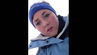 Audi and I sledding at Fort Benjamin Harrison