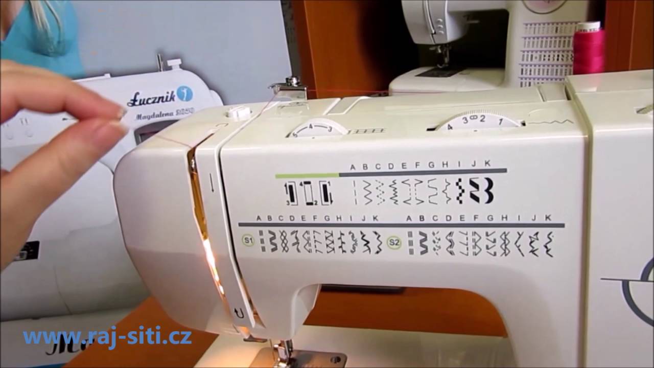 Šicí stroj Lucznik 2005 Amelia II - navlékání