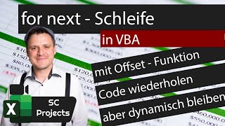 For Next-Schleife In Microsoft Excel Vba Mit Offset-Funktion. Wiederhole Vba Code Sinnvoll.