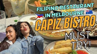 Filipino Restaurant in Melbourne! | Capiz Bistro Williamstown (w/ English Sub)
