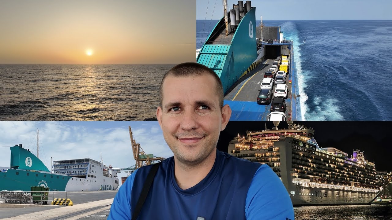 36 de ore cu feribotul Balearia din Huelva(Spania) până în Santa Cruz (Tenerife) #travel #trending