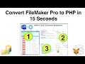 Convert filemaker pro to php in 15 seconds with the fmpro code conversion workbench