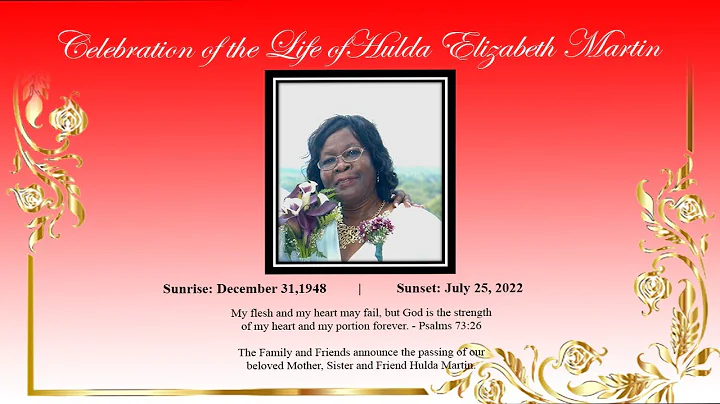 Celebrating the life of Hulda Elizabeth Martin