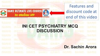 INICET 2020 Psychiatry MCQ 2 discussion : DEMENTIA screenshot 3