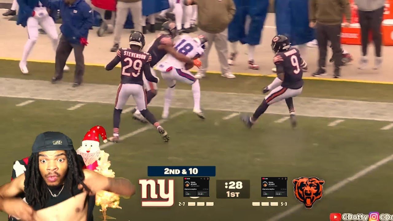 SNUCK OUT!! Bears vs Giants NFL Week 11 Highlights (reaction)