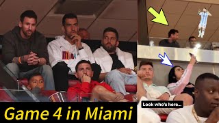 Lionel Messi took a night off to watch. Game 4 in Miami