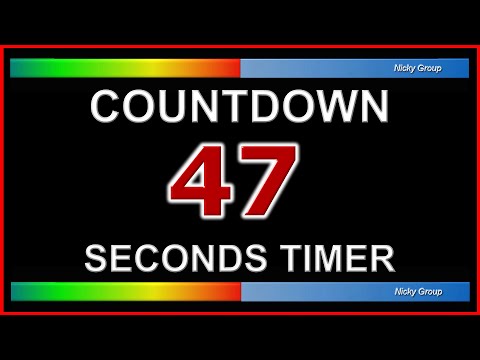 ⏰ 47 Seconds Timer - Countdown Full HD 1080p - Background Relaxing Music