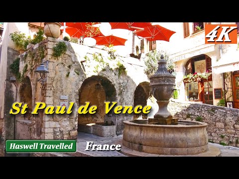 Saint Paul de Vence Old Hill Town - French Riviera, Cote d'Azur - Bucket List France 4K