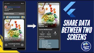 How share data between two screens 📱 in flutter 👆 | Flutter tutorial for  beginners.