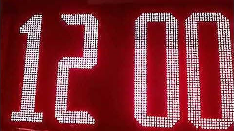 48x96 P10 led clock 48x96  remote control