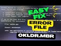 Fix Error File Okldr.mbr Missing on Windows 10 | Step by Step Guide