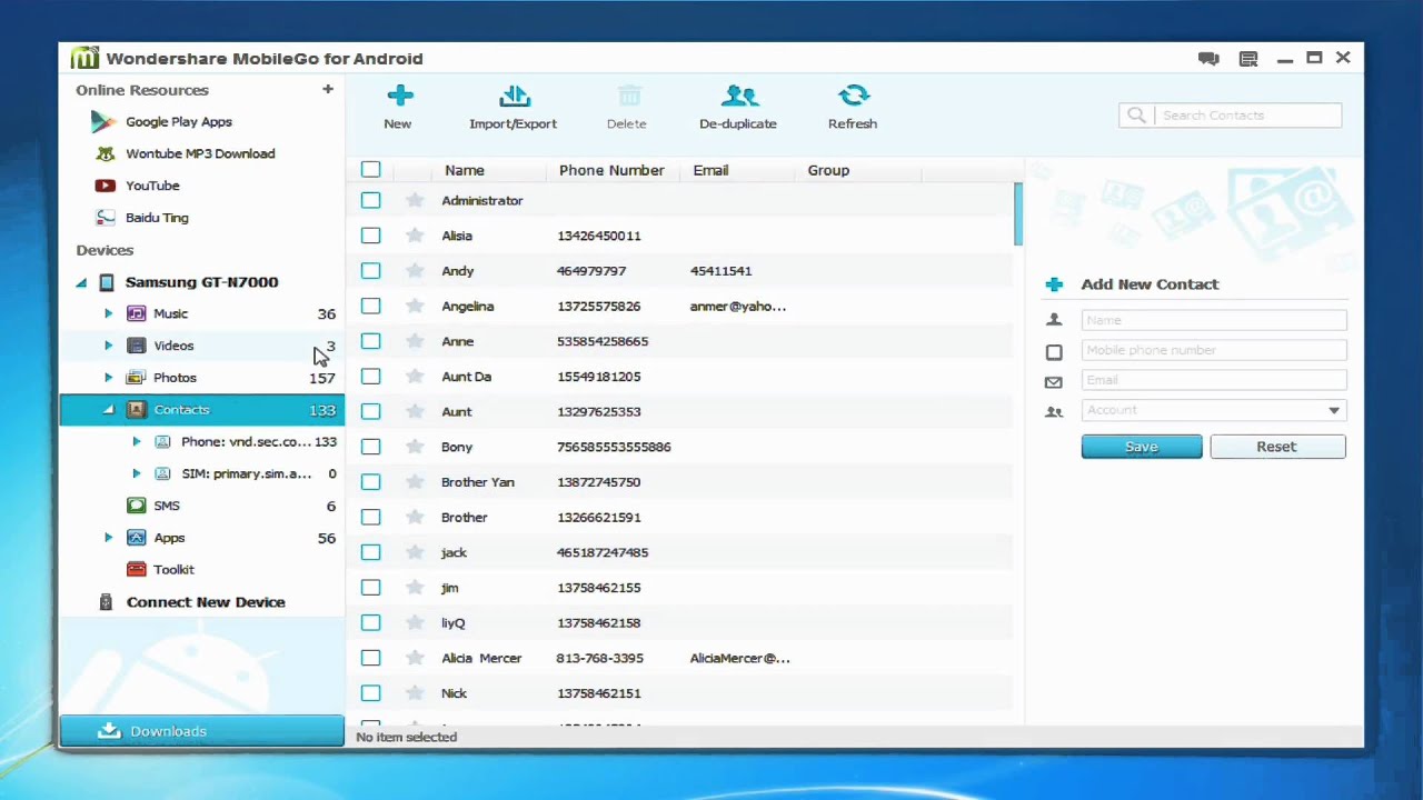 Easily Import or Export Contacts between Android and puter Easily Import or Export Contacts between Android and puter