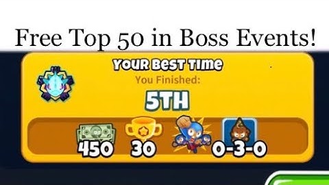 How to Get Free Top 50 Medals in Ranked Lych! - Bloons TD 6