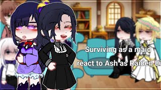 Surviving as a maid react to Ash as Raiden Ei (Shogun) | manhwa×GI | by snowflake | ❄ | ♡´･ᴗ･`♡
