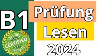 G.A.S.T - B1 Prüfung - Lesen Übungssatz - G.A.S.T DTZ 2024 TEST