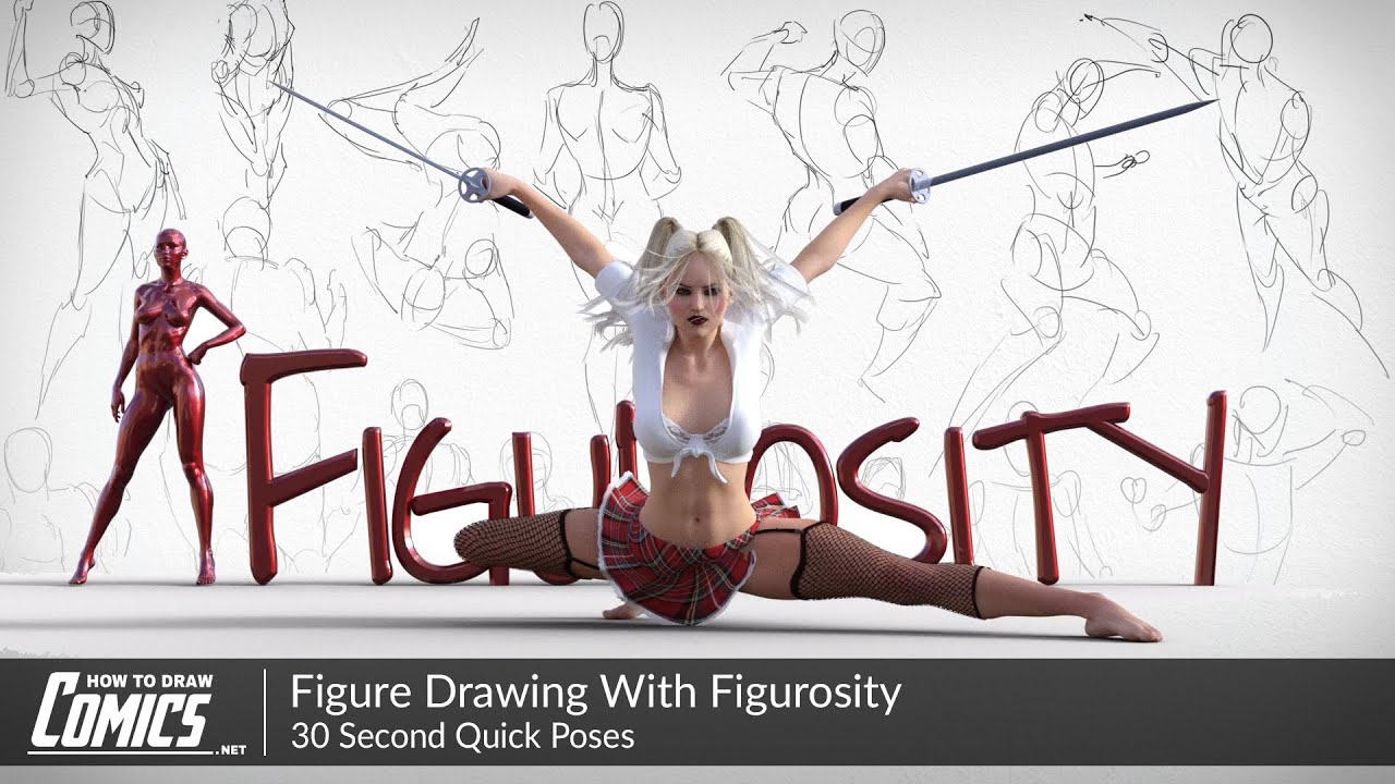 Anatomy Drawing With Figurosity  Mannequin Model Construction & Muscle  Placement 