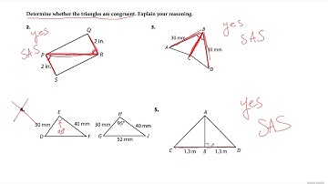 Geometry 5.3 - SAS Triangle Congruence Theorem