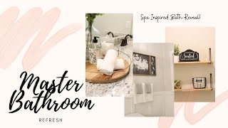 Spa Inspired Master Bathroom Makeover + Product Collaboration!