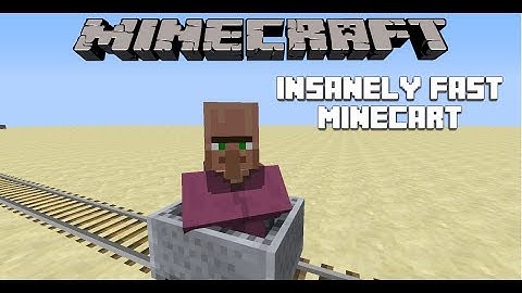 Minecraft: Fastest Minecarts ever in Vanilla (300 blocks in 10Seconds!) - Snapshot 14w11a