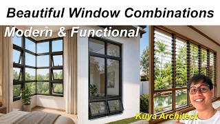 5 BEAUTIFUL WINDOW COMBINATIONS for your homes. Window Design / Aluminum Sliding Windows / Jalousie