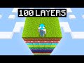 Minecraft, But It&#39;s 100 LAYERS!