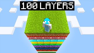 Minecraft, But It&#39;s 100 LAYERS!