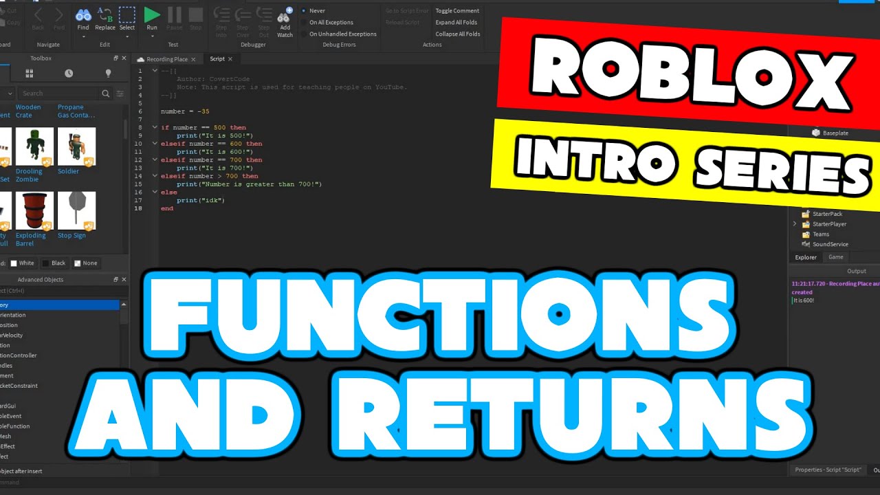 Roblox Scripting Tutorial Beginners 1 Part Properties