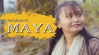 Aklai Basera Muskuraunu Ho Maya  -  Maya - Ashutosh KC Lyrics video