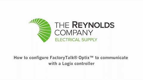How to configure FactoryTalk® Optix™ to communicate with a Logix controller