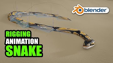Snake ground matching rig and animation in Blender