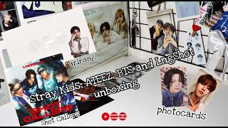 Распаковка ATEEZ, Stray Kids, BTS, LngShot || photocards, Arirang, shot callers and more