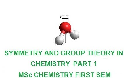 Symmetry & group theory in chemistry MSc Chemistry
