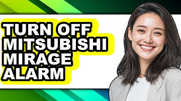 How To Turn Off Mitsubishi Mirage Alarm (UPDATED)