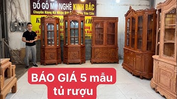 Báo Giá Tủ Rượu gỗ hương đá - đồ gỗ kinh bắc