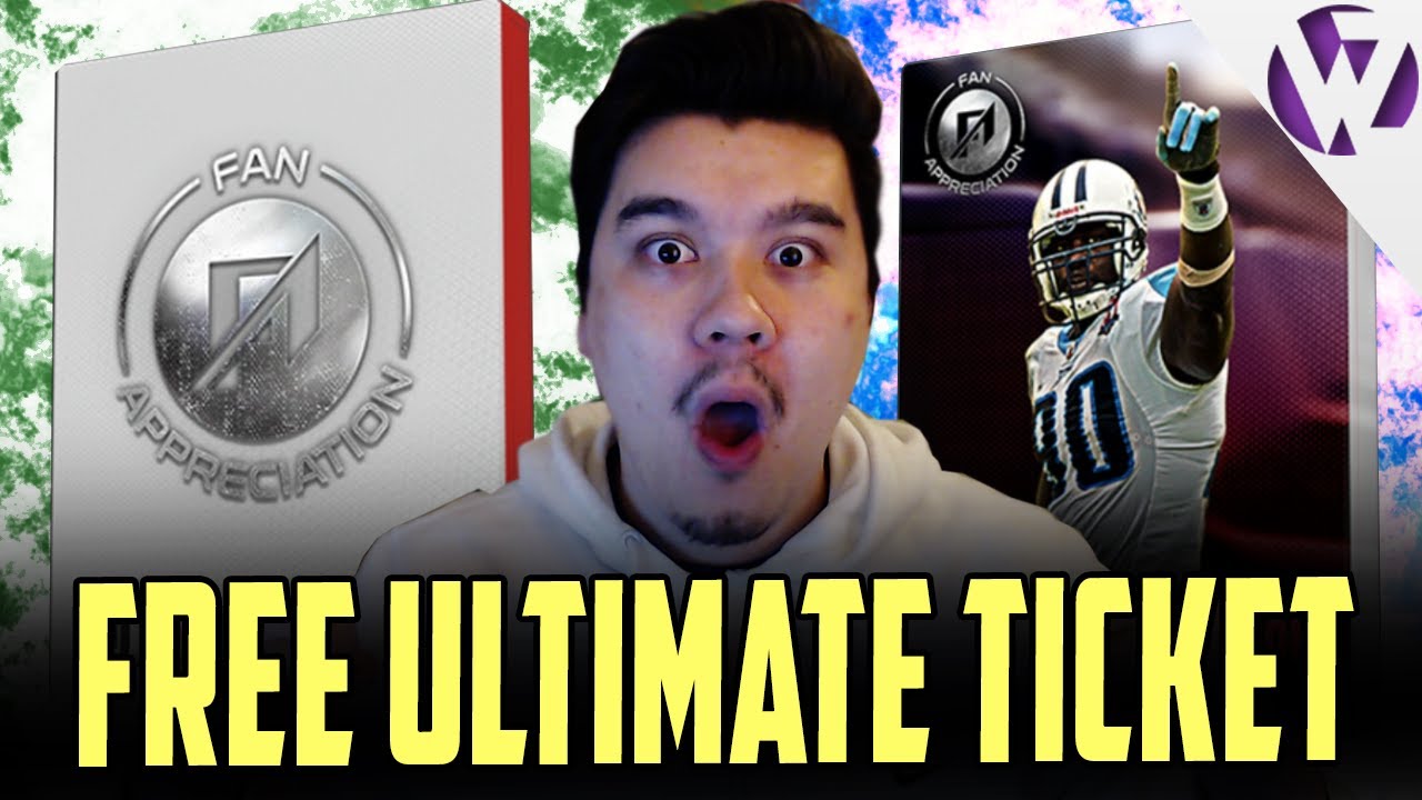 MADDEN 17 FREE ULTIMATE TICKET!!! WHO DID I GET?? MADDEN 17 FAN APPRECIATION PACK OPENING